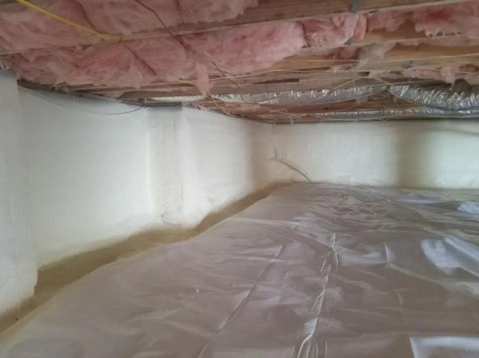 Crawl space encapsulation with closed-cell spray foam for Roof Maintenance in Hybla Valley